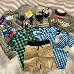 NWT Boys 2T Outfits 8 Pieces